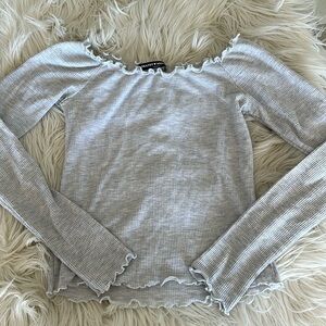 Brandy Melville Longsleeve Strapless Top